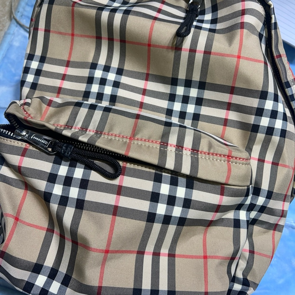 Burberry Checkered Black Backpack - image 8